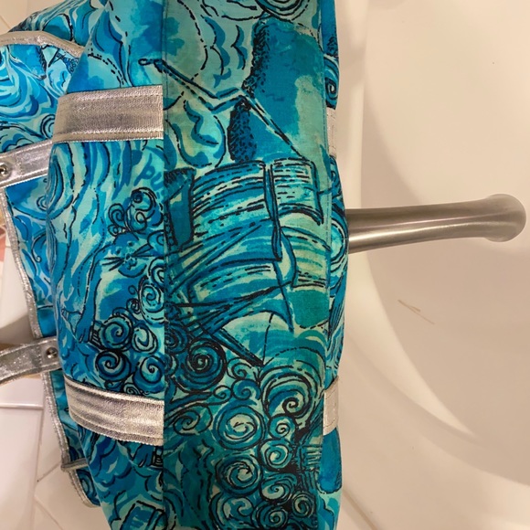 Cravate Pour Homme Lilly Pulitzer 'Dark N Stormy' - Soie 100% - Bleue - Occasion